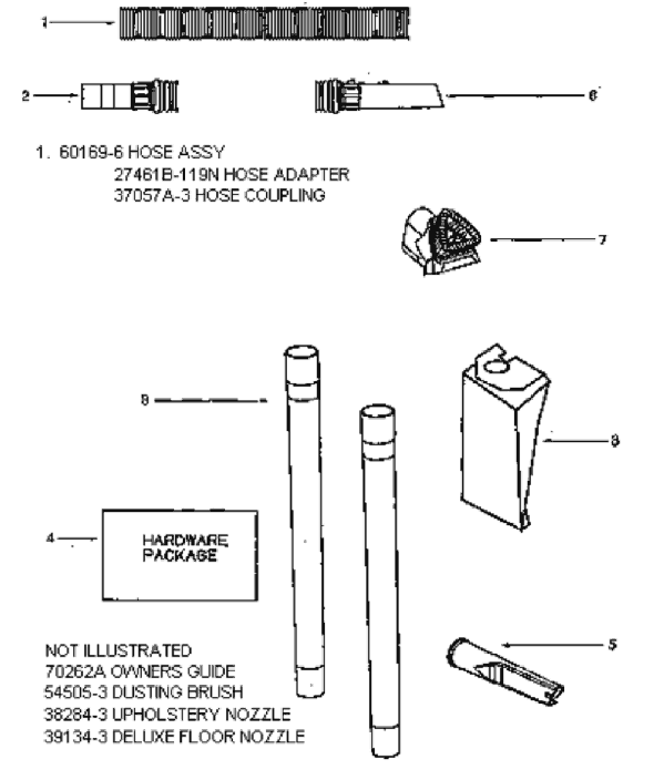 Page C Diagram and Parts List for 4478AT  Eureka Upright Vacuum