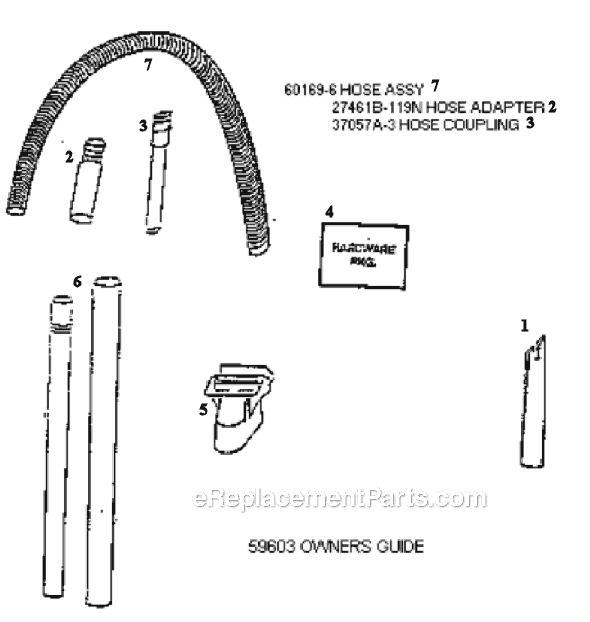 Page D Diagram and Parts List for 4480ATF  Eureka Upright Vacuum