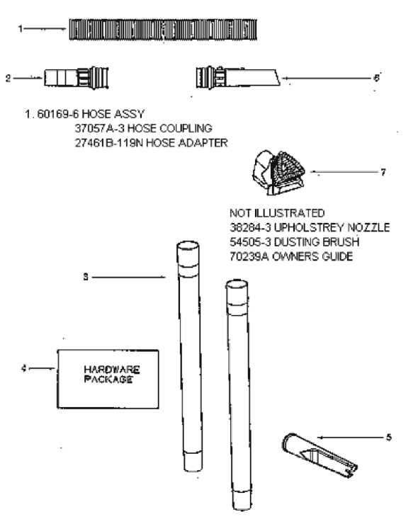 Page D Diagram and Parts List for 4483ATS  Eureka Upright Vacuum