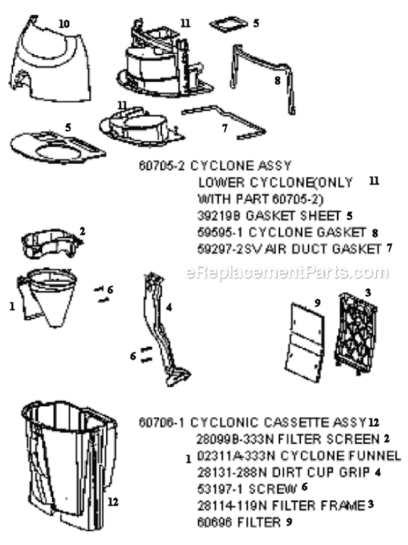 Page C Diagram and Parts List for 4484BT  Eureka Upright Vacuum