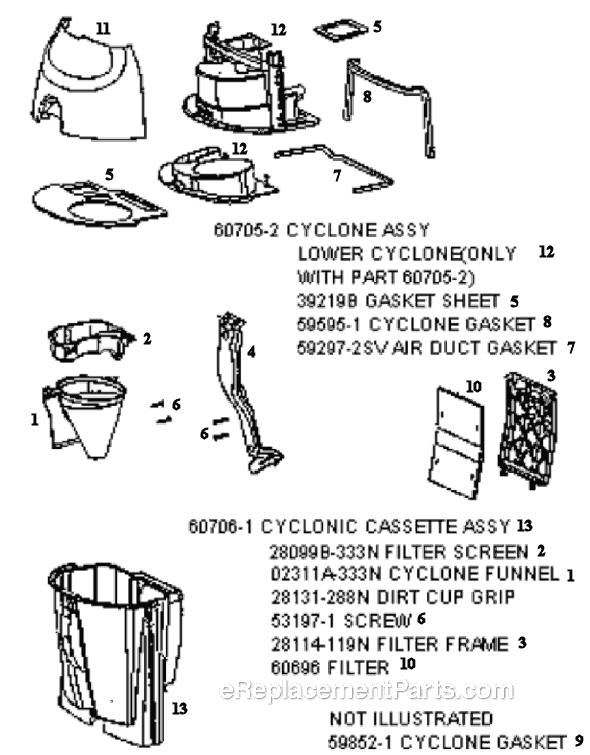 Page C Diagram and Parts List for 4485BT  Eureka Upright Vacuum