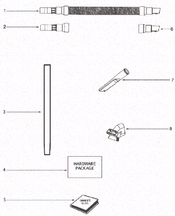 Page D Diagram and Parts List for 4499B  Eureka Upright Vacuum