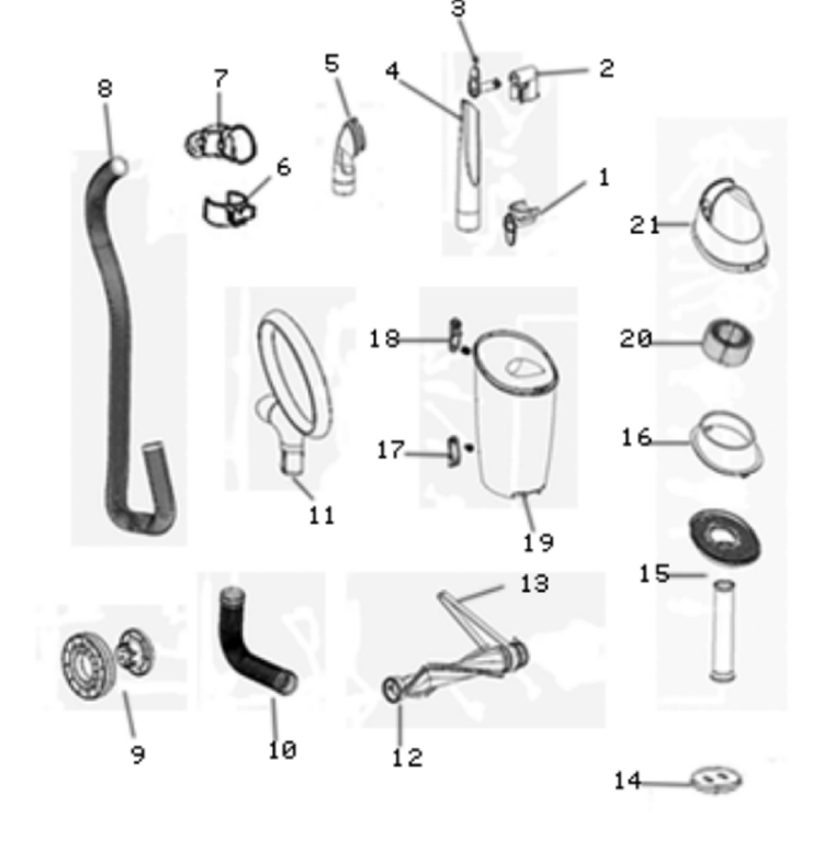 Page A Diagram and Parts List for 460AZ  Eureka Upright Vacuum