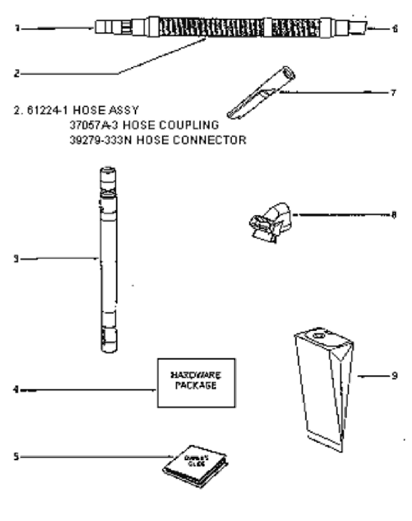 Page D Diagram and Parts List for 4674AT  Eureka Upright Vacuum