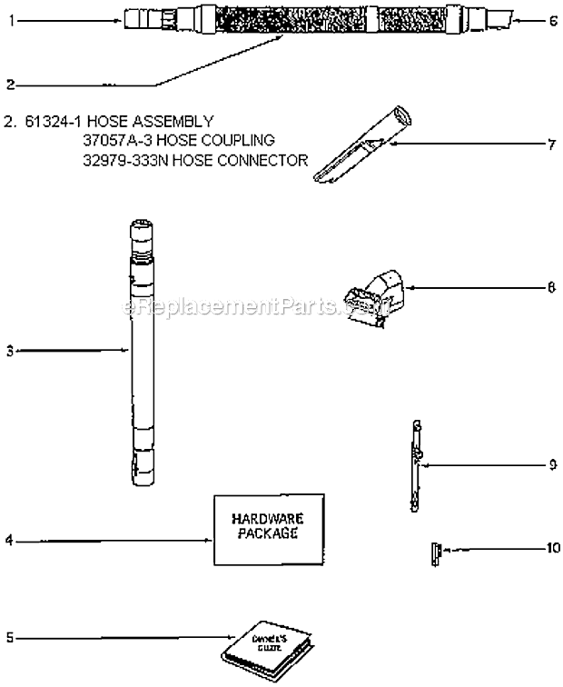 Page A Diagram and Parts List for 4682AT-1  Eureka Upright Vacuum