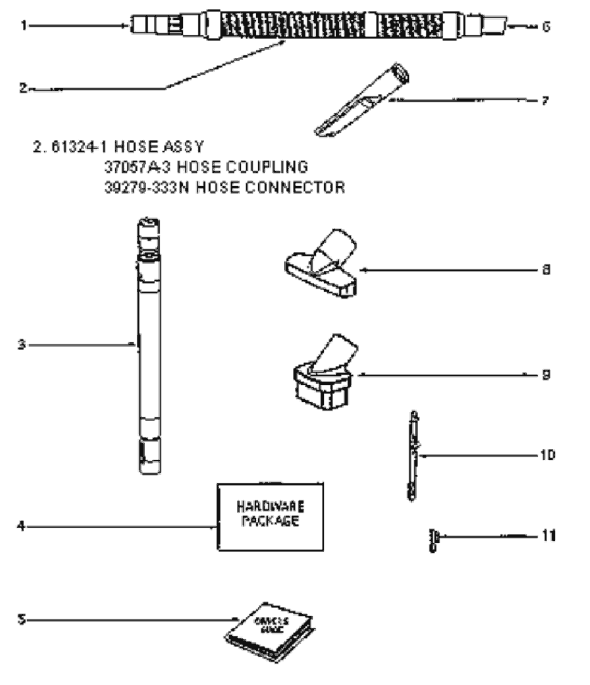 Page D Diagram and Parts List for 4684AT  Eureka Upright Vacuum