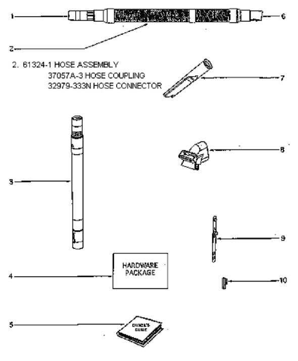 Page D Diagram and Parts List for 4687AT  Eureka Upright Vacuum