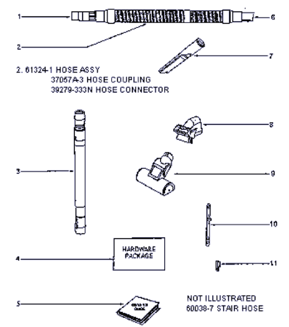Page D Diagram and Parts List for 4689ATV  Eureka Upright Vacuum