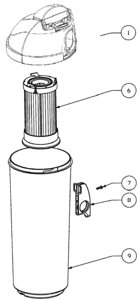 Page B Diagram and Parts List for 4704ONG  Eureka Upright Vacuum