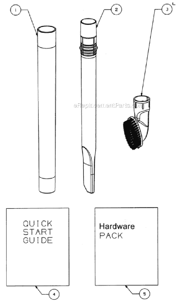 Page D Diagram and Parts List for 4704ONG  Eureka Upright Vacuum