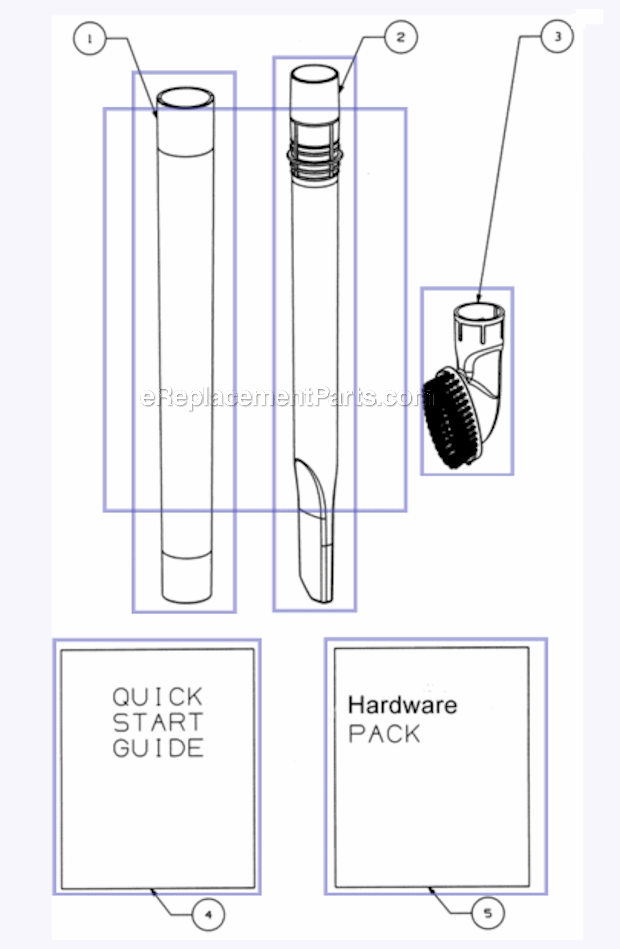 Page A Diagram and Parts List for 4704PPL  Eureka Upright Vacuum