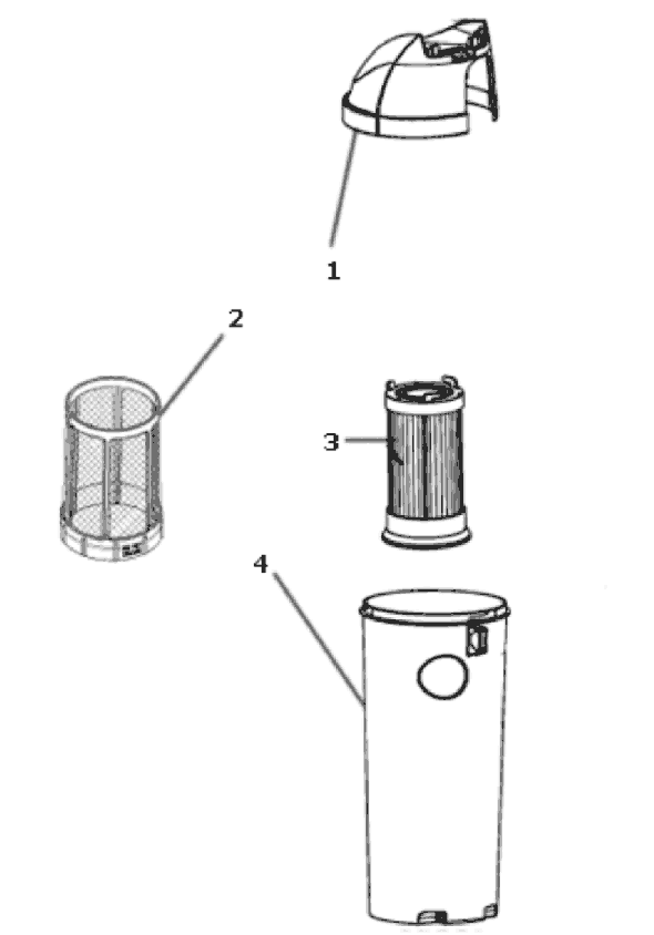 Page B Diagram and Parts List for 4710AV  Eureka Upright Vacuum
