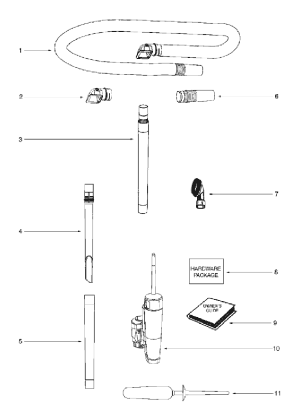Page D Diagram and Parts List for 4710AV  Eureka Upright Vacuum