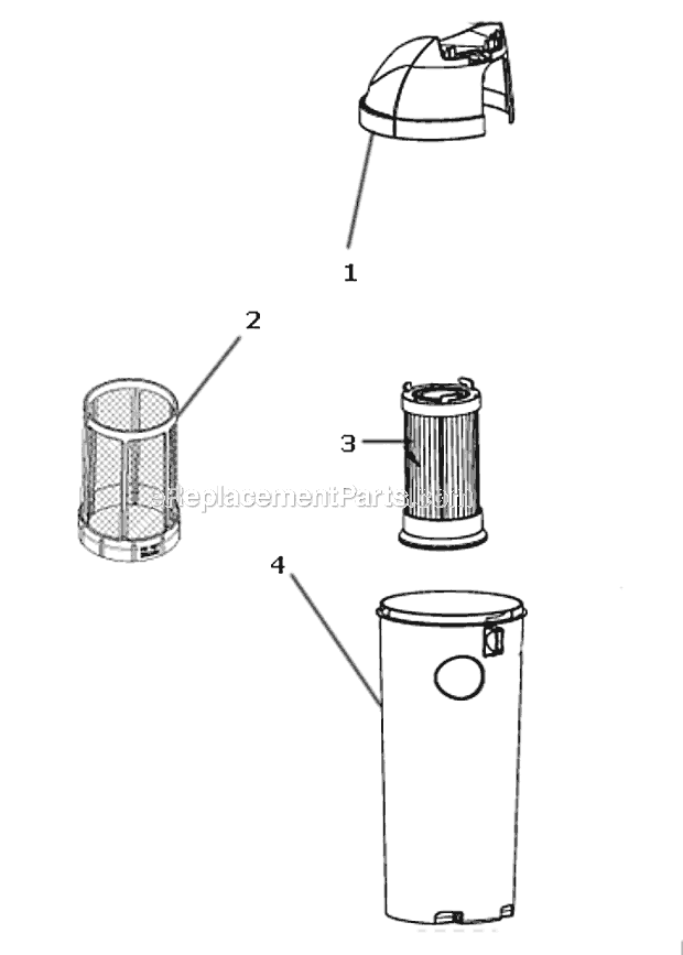 Page C Diagram and Parts List for 4710MDR  Eureka Upright Vacuum