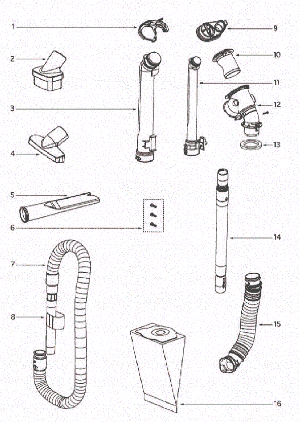 Page D Diagram and Parts List for 4870G  Eureka Upright Vacuum