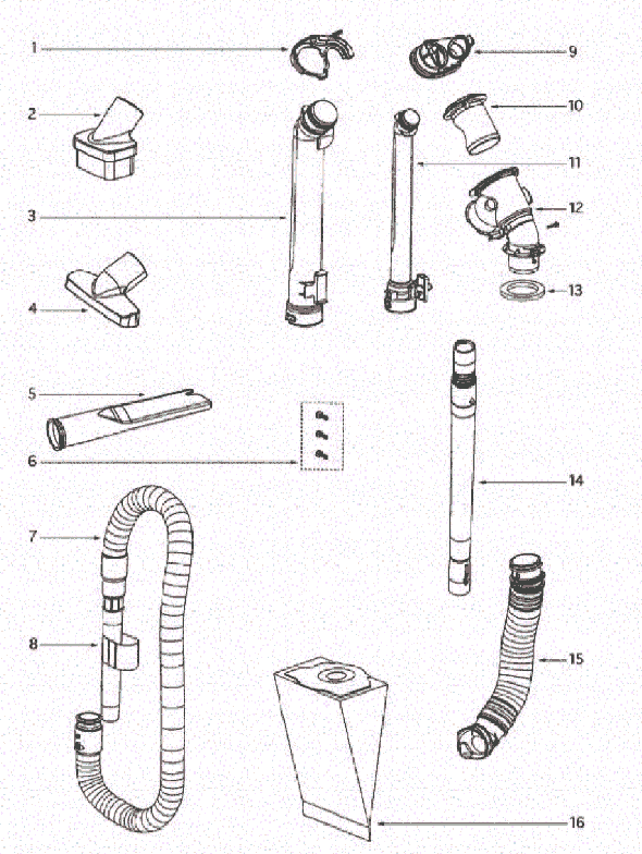 Page D Diagram and Parts List for 4870PZ  Eureka Upright Vacuum