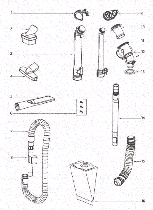 Page D Diagram and Parts List for 4870T  Eureka Upright Vacuum