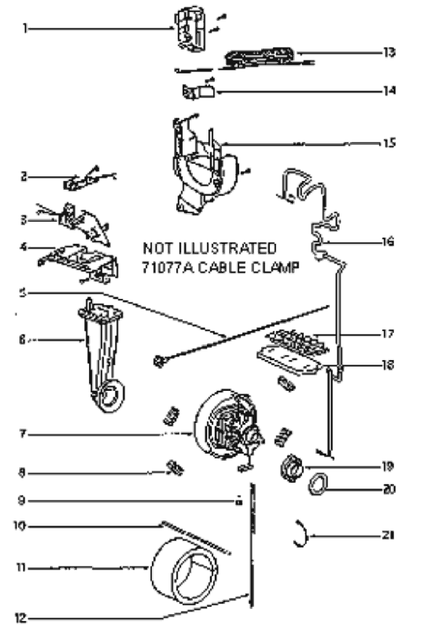 Page C Diagram and Parts List for 4872BT  Eureka Upright Vacuum