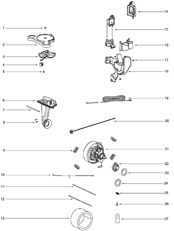 Page C Diagram and Parts List for 4880D  Eureka Upright Vacuum