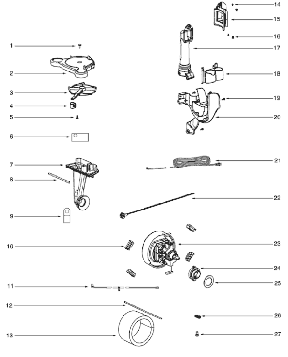 Page C Diagram and Parts List for 4885AT  Eureka Upright Vacuum