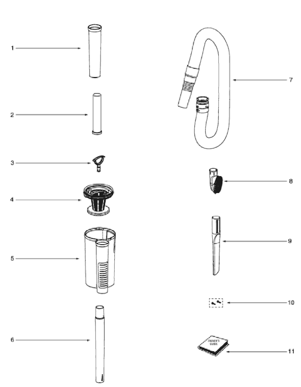 Page D Diagram and Parts List for 4885BT  Eureka Upright Vacuum