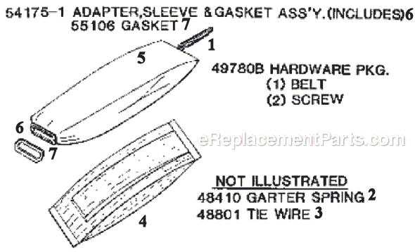 Page F Diagram and Parts List for 5049B  Eureka Upright Vacuum