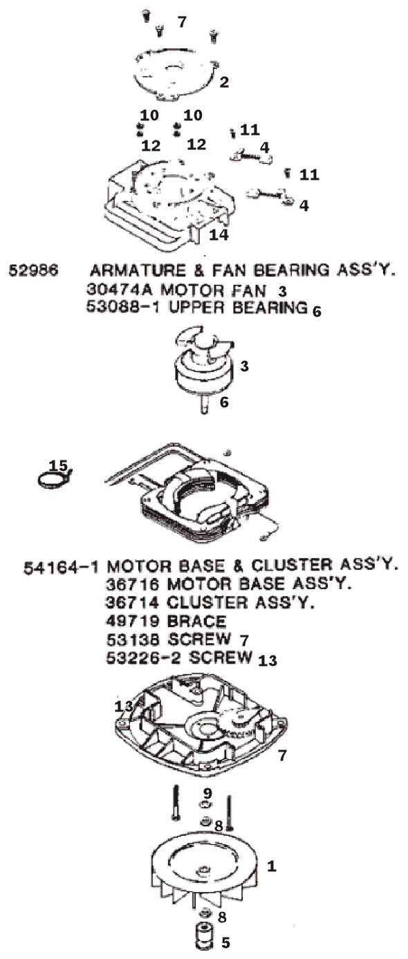 Page C Diagram and Parts List for 5130B  Eureka Upright Vacuum