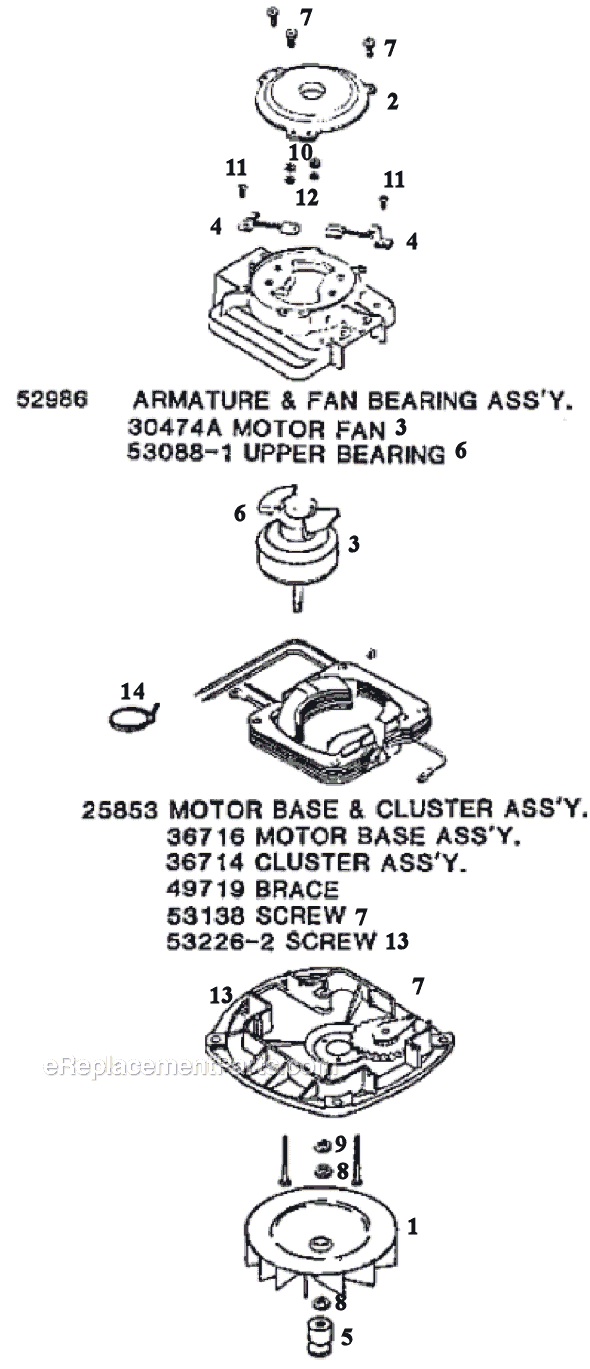 Page C Diagram and Parts List for 5134A  Eureka Upright Vacuum