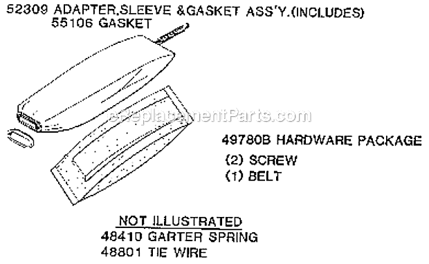 Page F Diagram and Parts List for 5134B  Eureka Upright Vacuum