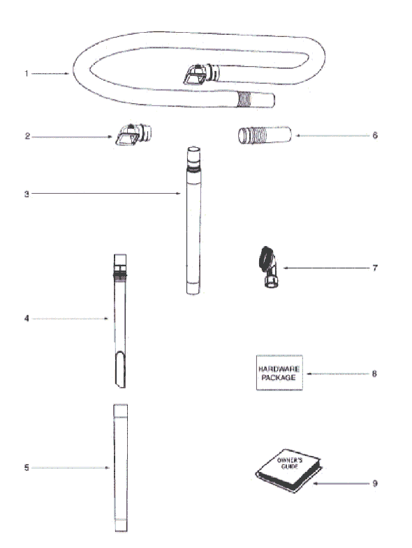 Page D Diagram and Parts List for 5813AV  Eureka Upright Vacuum