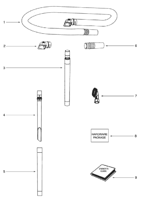 Page D Diagram and Parts List for 5841AS  Eureka Upright Vacuum