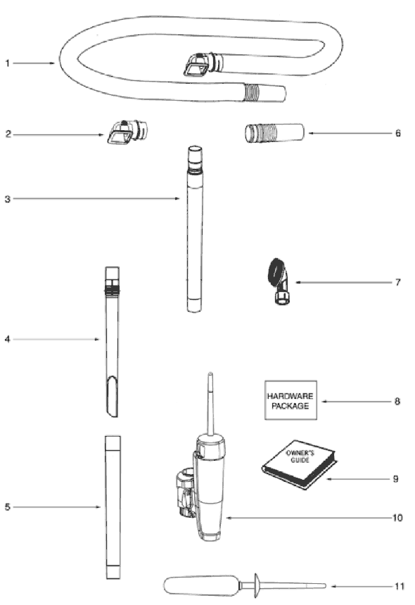 Page D Diagram and Parts List for 5841AV  Eureka Upright Vacuum