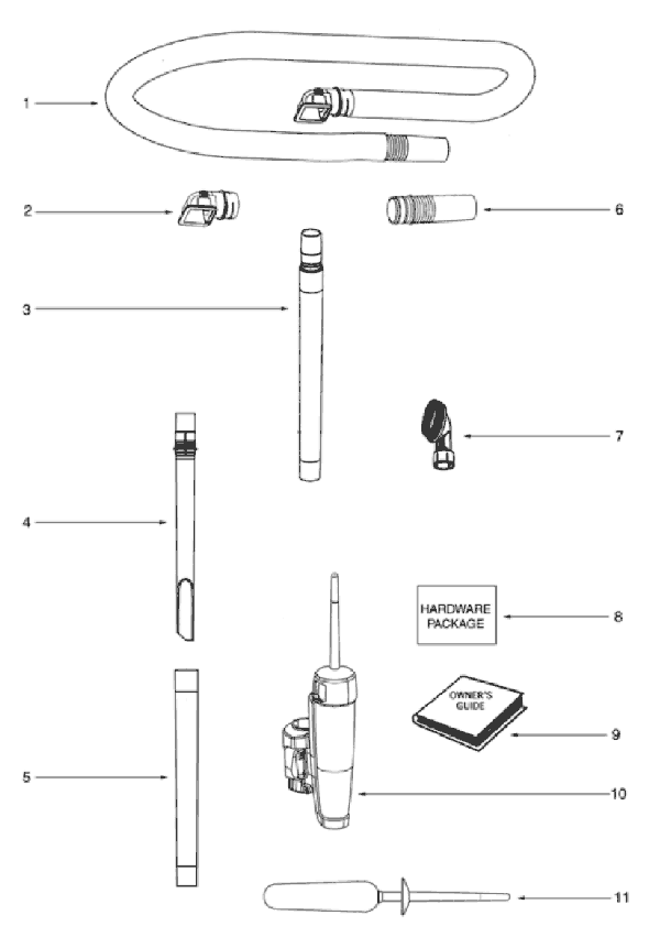 Page D Diagram and Parts List for 5842AV  Eureka Upright Vacuum