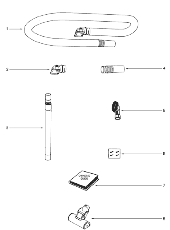 Page D Diagram and Parts List for 5843AV  Eureka Upright Vacuum