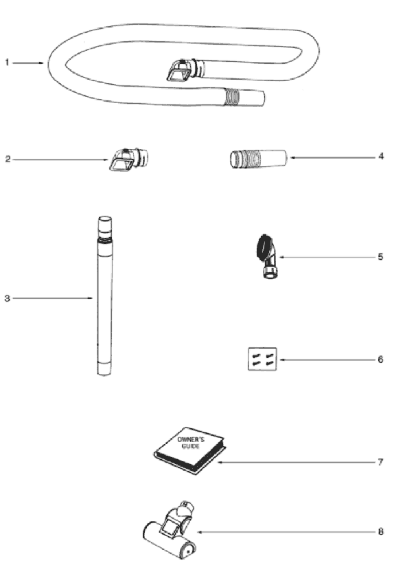Page D Diagram and Parts List for 5847AV  Eureka Upright Vacuum
