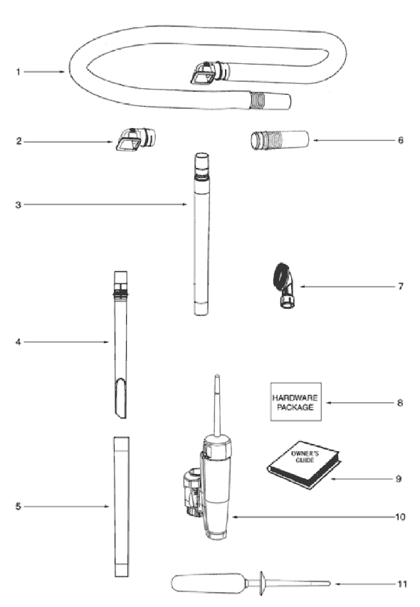 Page D Diagram and Parts List for 5848AV  Eureka Upright Vacuum