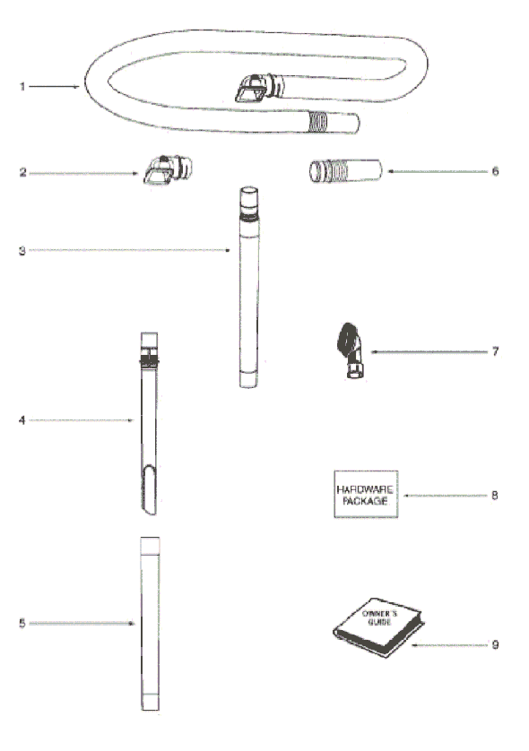 Page A Diagram and Parts List for 5853A  Eureka Upright Vacuum