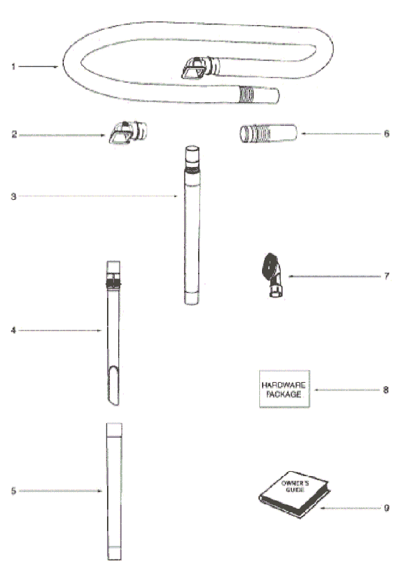 Page D Diagram and Parts List for 5853A  Eureka Upright Vacuum
