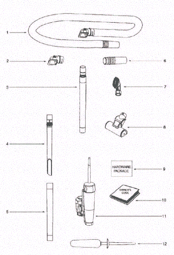 Page A Diagram and Parts List for 5855AN  Eureka Upright Vacuum