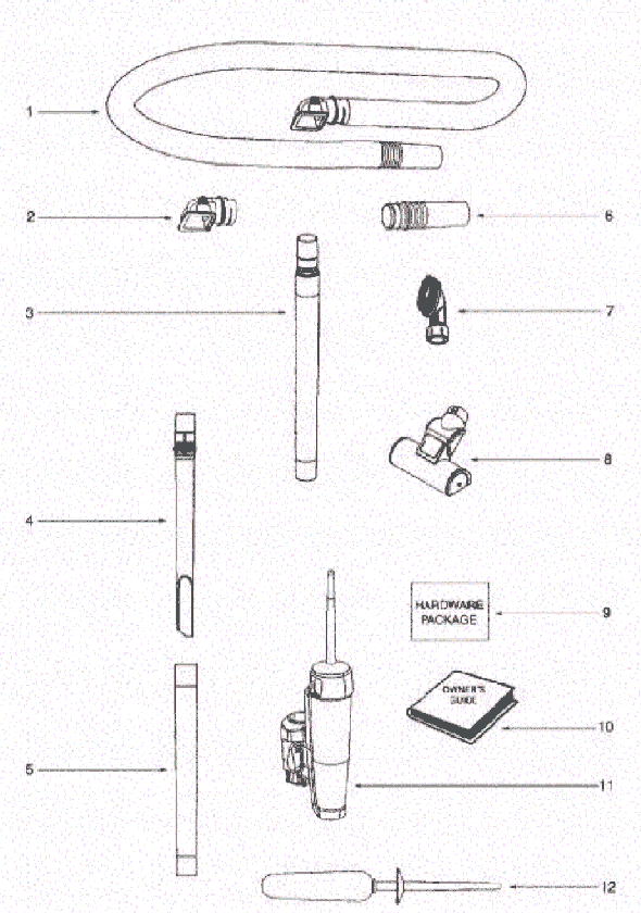 Page A Diagram and Parts List for 5855AZ  Eureka Upright Vacuum