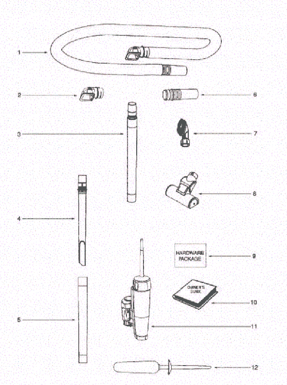 Page A Diagram and Parts List for 5855BZ  Eureka Upright Vacuum