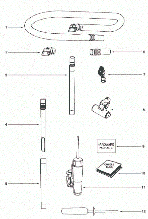 Page A Diagram and Parts List for 5856AV  Eureka Upright Vacuum