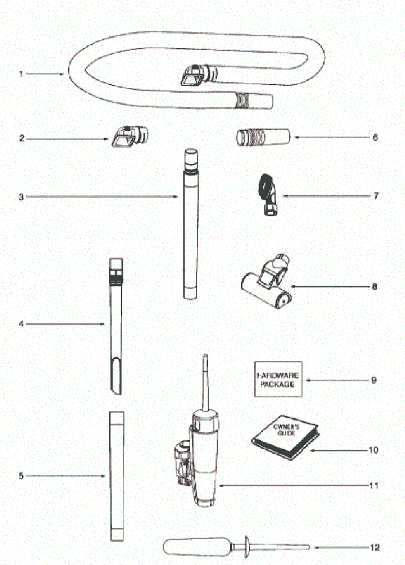 Page A Diagram and Parts List for 5856BV  Eureka Upright Vacuum