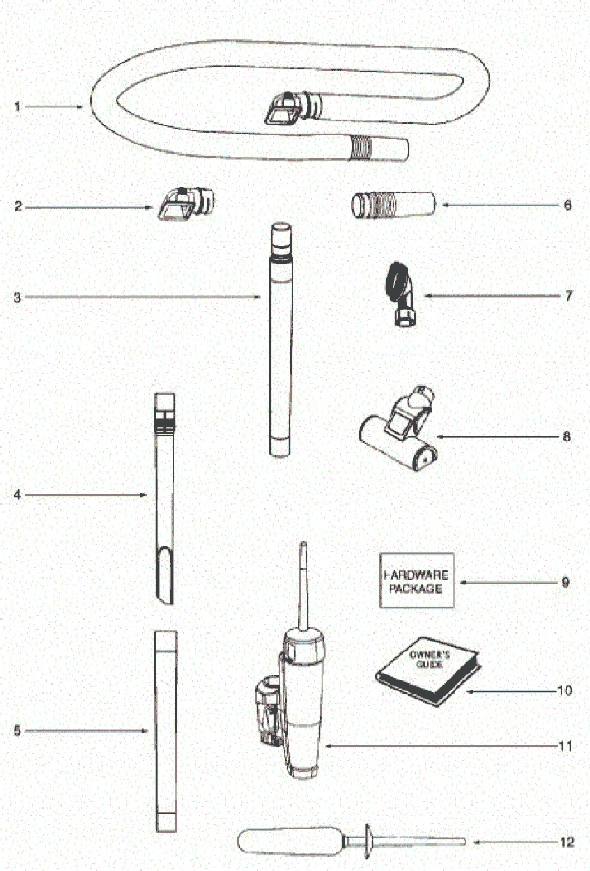 Page A Diagram and Parts List for 5857AZ  Eureka Upright Vacuum