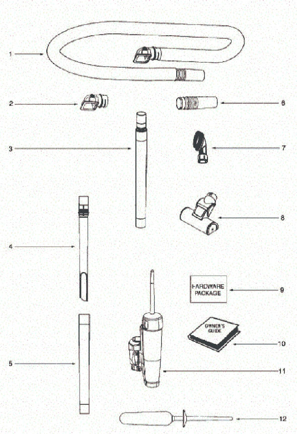 Page A Diagram and Parts List for 5860AVZ  Eureka Upright Vacuum