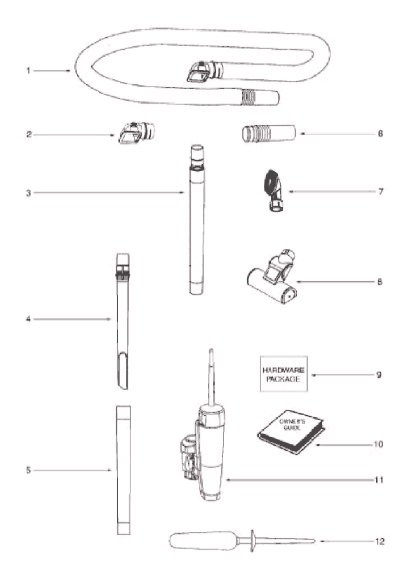 Page A Diagram and Parts List for 5893BVZ  Eureka Upright Vacuum