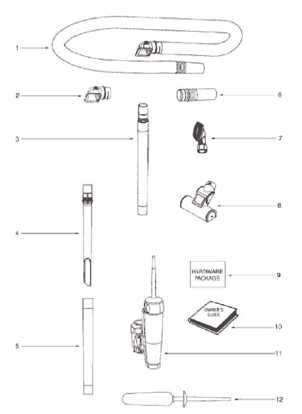 Page A Diagram and Parts List for 5902AVZ  Eureka Upright Vacuum