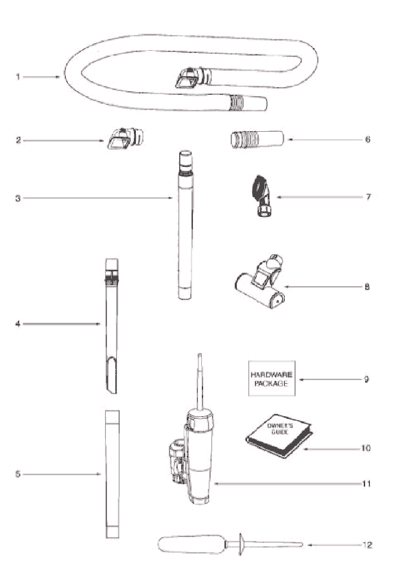 Page A Diagram and Parts List for 5902BVZ  Eureka Upright Vacuum