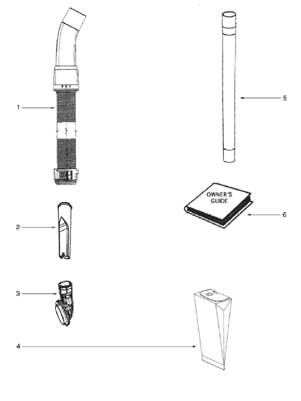 Page A Diagram and Parts List for 6235AT  Eureka Upright Vacuum