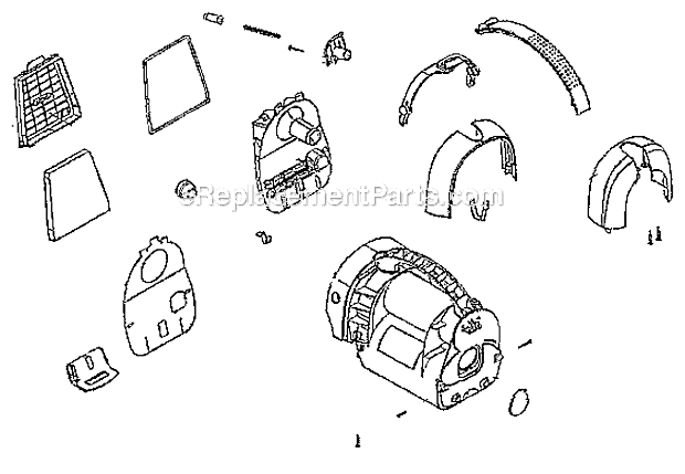 Page C Diagram and Parts List for 6980A  Eureka Canister Vacuum